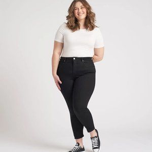 Universal Standard black skinny jeans 12